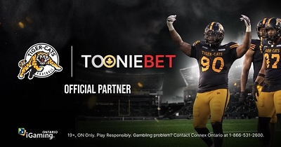 ToonieBet named the Exclusive and Official iGaming Partner of the Hamilton Tiger Cats