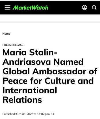 MarketWatch. Wall Street Journal. Maria Stalin-Andriasova. All Rights Reserved.