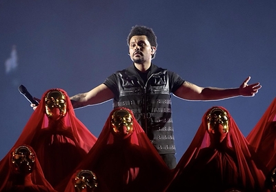 The Weeknd live in Copenhagen: PHOTO CREDIT: Samir Hussein/Getty Images
