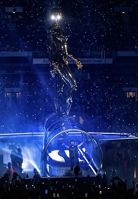 The Weeknd live in Copenhagen: PHOTO CREDIT: Samir Hussein/Getty Images