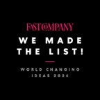 Fast Company World Changing Ideas 2026 award graphic recognizing 1 Million Women in Design & AI among this year's award-winning initiatives.