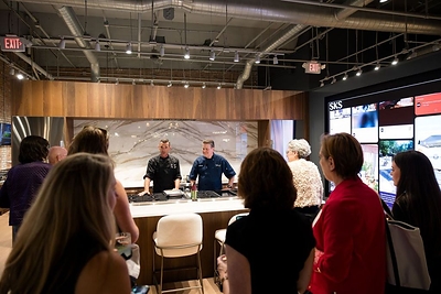 Created as a destination for design, performance and experience, the SKS Technicurean™ Center at Yale Appliance reimagines the traditional appliance showroom through interactive displays, chef-led demonstrations and thoughtfully integrated luxury kitchen environments. (Pictured: SKS Executive Chef Nick Ritchie and Yale Appliance Resident Chef Steve Shipley)