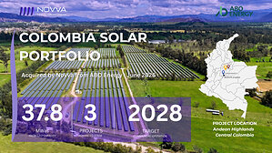 NOVVA Group acquires Colombian solar portfolio from ABO Energy, strengthening Latin American platform