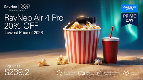 RayNeo Air 4 Pro – 20% Off for Prime Day RayNeo Air 4 Pro – 20% Off for Prime Day