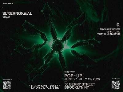 SUPERNORMAL VOL. 01: VAXINE, the first chapter in VIBE TWLV’s ongoing curatorial series pairing artists with designers and brands through a shared exhibition and retail format. (Courtesy of VIBE TWLV)