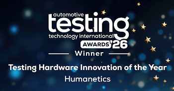 Humanetics was awarded Testing Hardware Innovation of the Year for the THOR-5F female advanced crash test dummy.