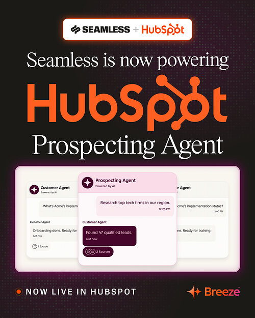 Seamless is Powering Hubspot