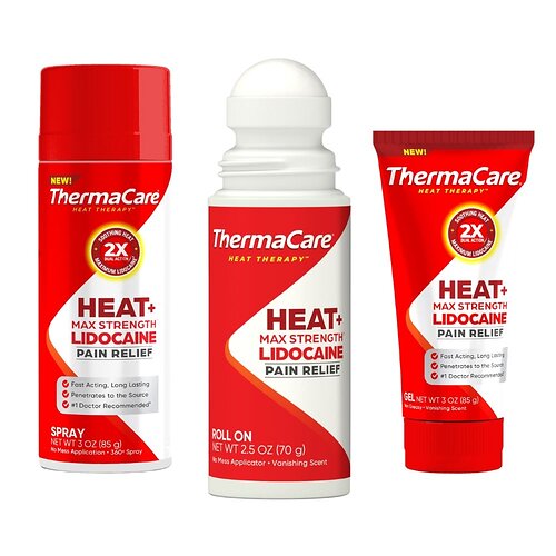 ThermaCare announces the launch of its Heat + Max Strength Lidocaine Pain Relief line, a dual-action topical formula available in Gel, Roll-On, and Spray formats. 