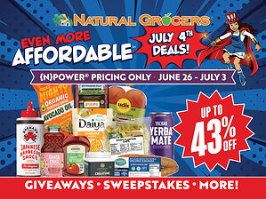 Celebrate America's 250th Birthday with Even More Affordable(SM) Fourth of July Deals from Natural Grocers®