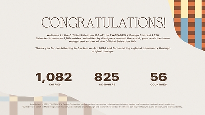 TWOPAGES X Design Contest 2026 attracted global participation from designers worldwide
