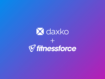 Daxko + FitnessForce logo lockup