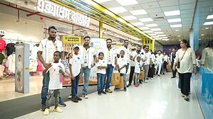 Express Baazar and Lions Club Bring Smiles to 150 Children Through Project Muskan