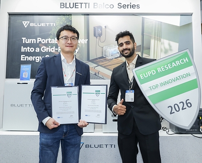 BLUETTI Wins EUPD Research "Top Innovation Award 2026" in Europe