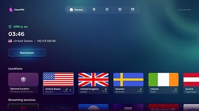 ClearVPN by MacPaw for Apple TV This image opens in the lightbox
