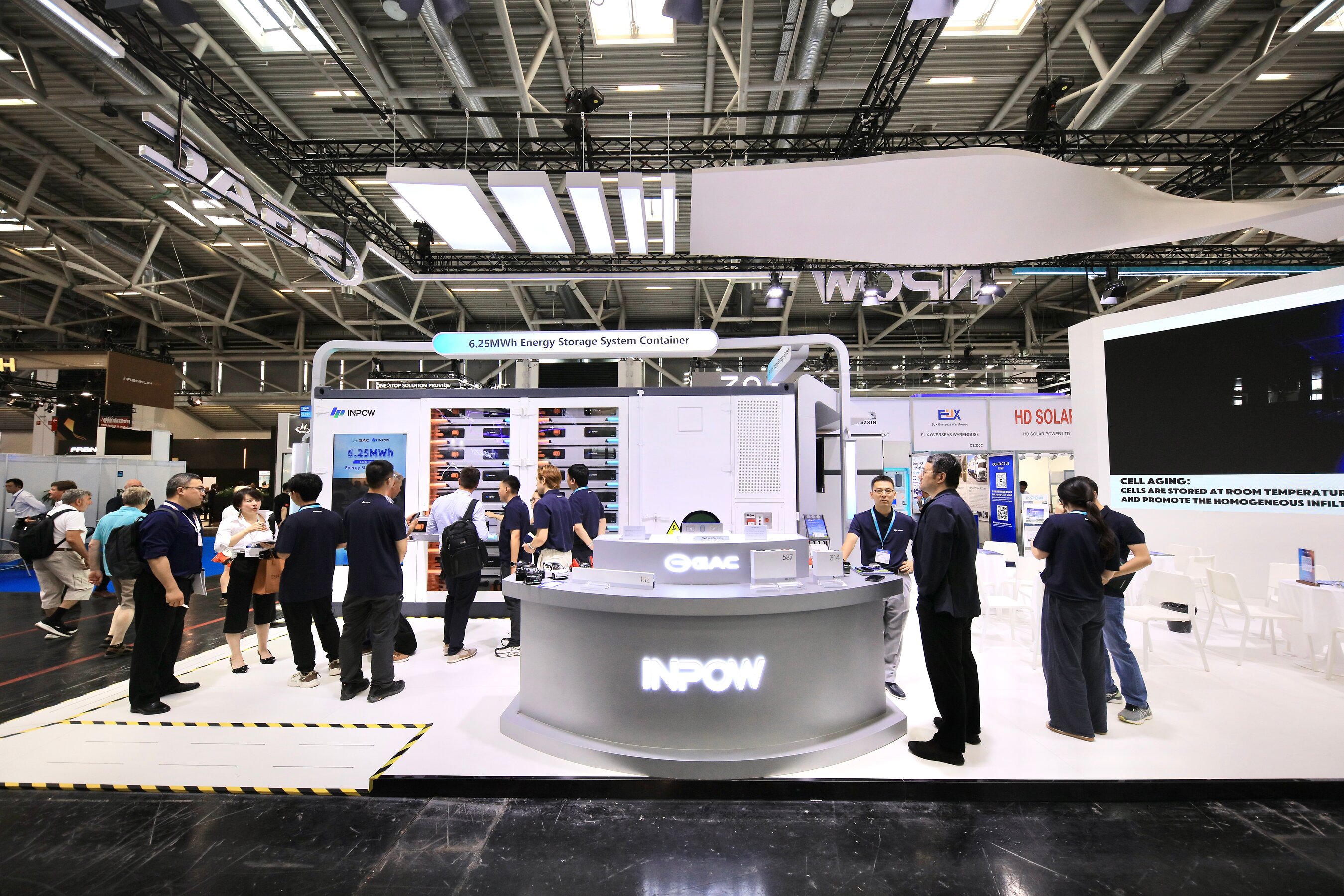 GAC INPOW Debuts at Intersolar Europe 2026 with World's First Mass-Produced 587Ah Semi-Solid-State Energy Storage Cell