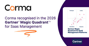 Corma Recognized in Gartner Magic Quadrant for SaaS Management Platforms for Second Consecutive Year