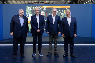 From left to right: Evangelos Venizelos, former Deputy Prime Minister of Greece | Nikos Dendias, Minister of National Defence of Greece | Takis Theodorikakos, Minister of Development of Greece | Evangelos Mytilineos, Executive Chairman, METLEN
