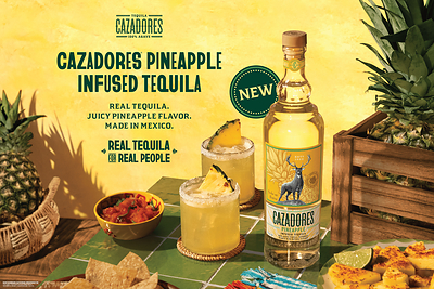 Tequila CAZADORES® announces a new expansion of its 100% agave portfolio with CAZADORES Pineapple Infused Tequila.