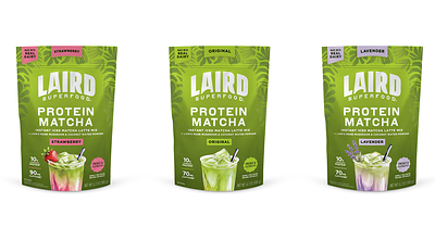 Laird Superfood Protein Matcha launches in three flavors: Original, Lavender, and Strawberry