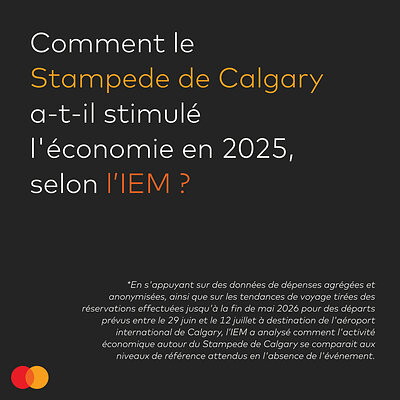 Institut d'économie Mastercard (IEM) - Données sur le Stampede de Calgary
