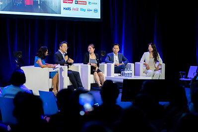 On June 24, Neolix Executive President Will Zhao (second from left), joined a panel discussion with industry leaders at CGF, to discuss how commercially proven robotics can support retail and supply chain operations.