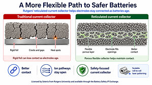 Soteria Battery Innovation Group Licenses Key Current Collector Technology from Rutgers University to Help Slow Battery Aging and Improve Safety