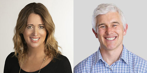 Photo: Learning Ally's outgoing Board Chair Therese Llorente, and incoming Board Chair Dan Koken