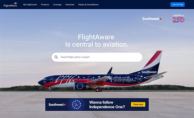 Southwest and FlightAware partner to track Independence One from sea to shining sea this summer