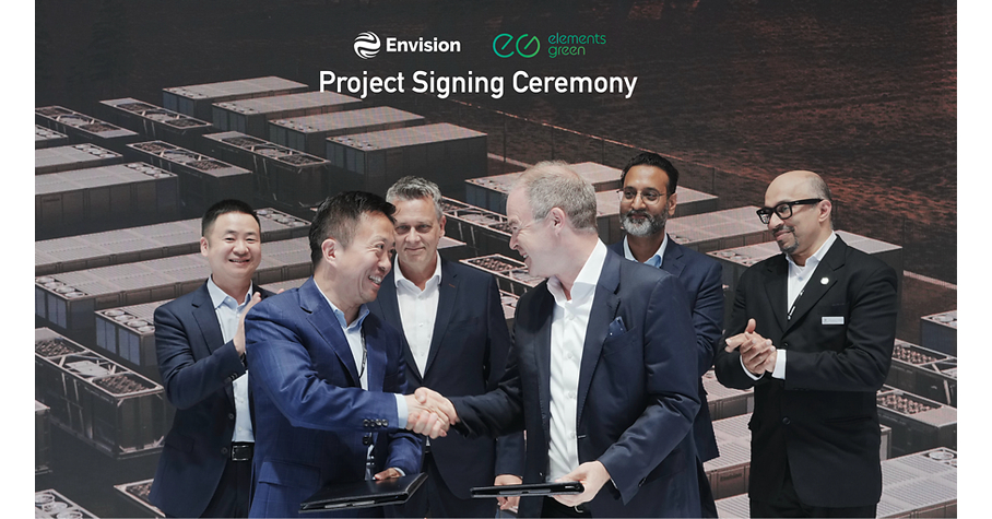 Envision Energy et Elements Green s'associent dans le cadre du projet Stadorf BESS de 1 600 MWh afin de développer les systèmes énergétiques de demain en Allemagne