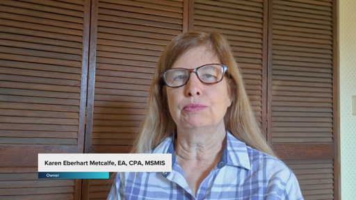 Karen Eberhart Metcalfe, EA, CPA, MSMIS - Owner, Eberhart Accounting Services, PC