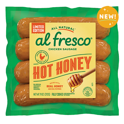 Al Fresco introduces its limited-edition Hot Honey Fully Cooked Chicken Sausage, bringing together the sweetness of honey with a subtle kick of heat in a crave-worthy new flavor.