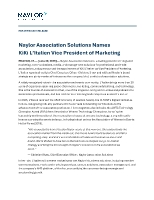 Naylor Association Solutions Names KiKi L’Italien Vice President of Marketing