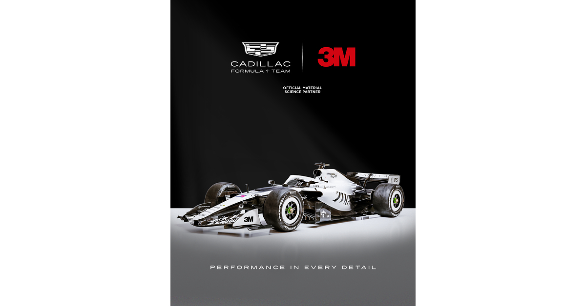 3M joins Cadillac Formula 1® Team as Official Material Science Partner to accelerate racing performance