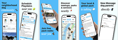 The updated DogHood platform introduces hyperlocal discovery, instant playdate broadcasts, neighborhood maps, and community feeds