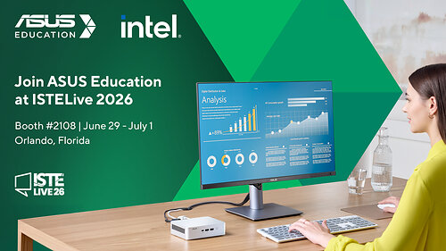 Join ASUS Education at ISTE Live 2026 Booth #2108 in Orlando, Florida