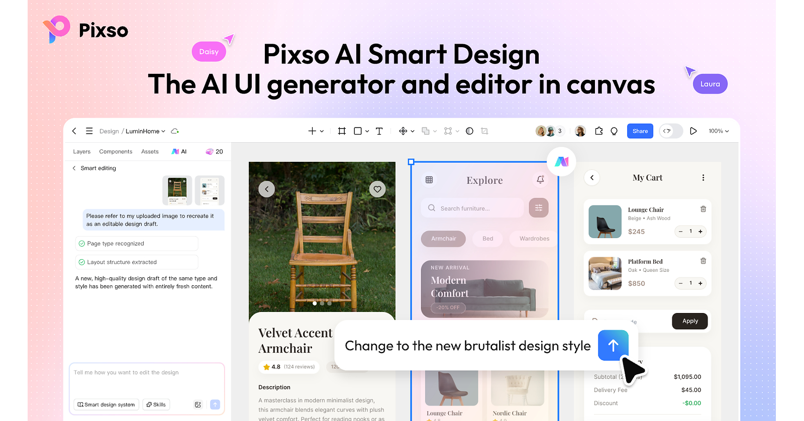 Pixso Launches AI Smart Design: The First Generative UI Built Natively for Real-World Design Systems