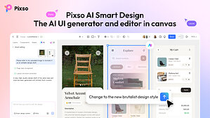 Pixso запускает «Умный дизайн на основе ИИ» -- первый генеративный UI-инструмент, нативно встроенный в дизайн-систему