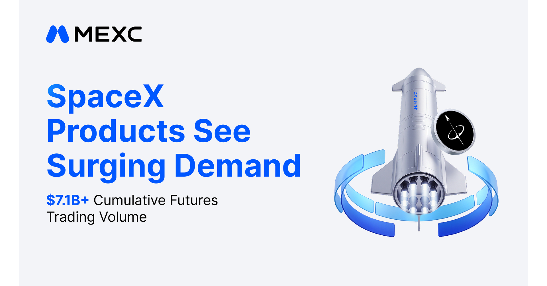 MEXC SpaceX Products See Surging Demand as Cumulative Futures Trading Volume Surpasses $7.1 Billion