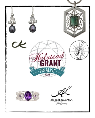 2026 Halstead Grant Finalists - Abigail Leaventon Jewelry, Cassidy Kaufman, Solaris Forge 2026 Halstead Grant Finalists - Abigail Leaventon Jewelry, Cassidy Kaufman, Solaris Forge