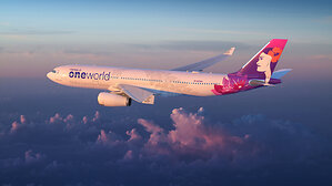 'Aloha all around the world:' Hawaiian Airlines unveils oneworld alliance livery aircraft featuring ʻŌlelo Hawaiʻi