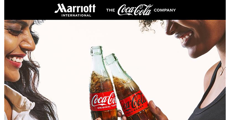 Coke just got room service at Marriott