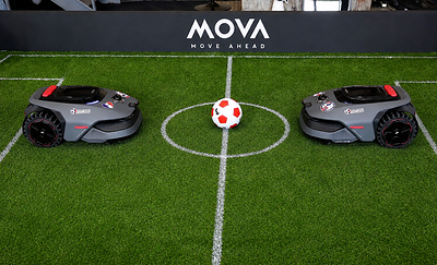 MOVA Stages Football Competition with Robotic Lawn Mowers in Paris MOVA Stages Football Competition with Robotic Lawn Mowers in Paris