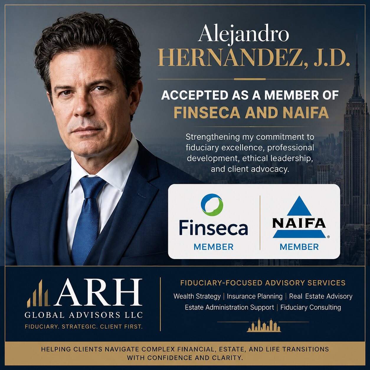Alejandro Hernandez III rejoint Finseca et la NAIFA