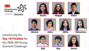 3M Young Scientist Challenge Names 10 Finalists for 2026 National Competition