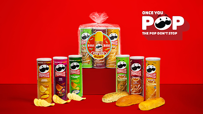 Turning the bun into the top dog with limited-edition potato-based buns in three delicious Pringles flavors: Sour Cream & Onion, BBQ and Honey Mustard 