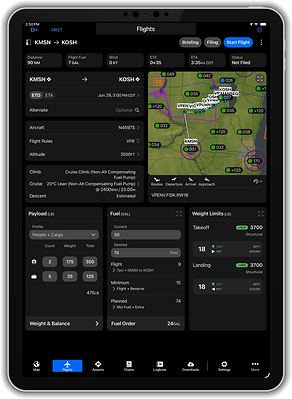 Garmin Pilot update introduces new Flights page and other enhancements