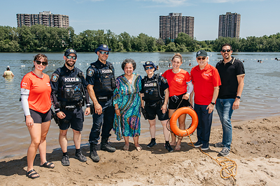 Baignade sécuritaire : une journée de sensibilisation mobilisatrice à la plage urbaine de Verdun