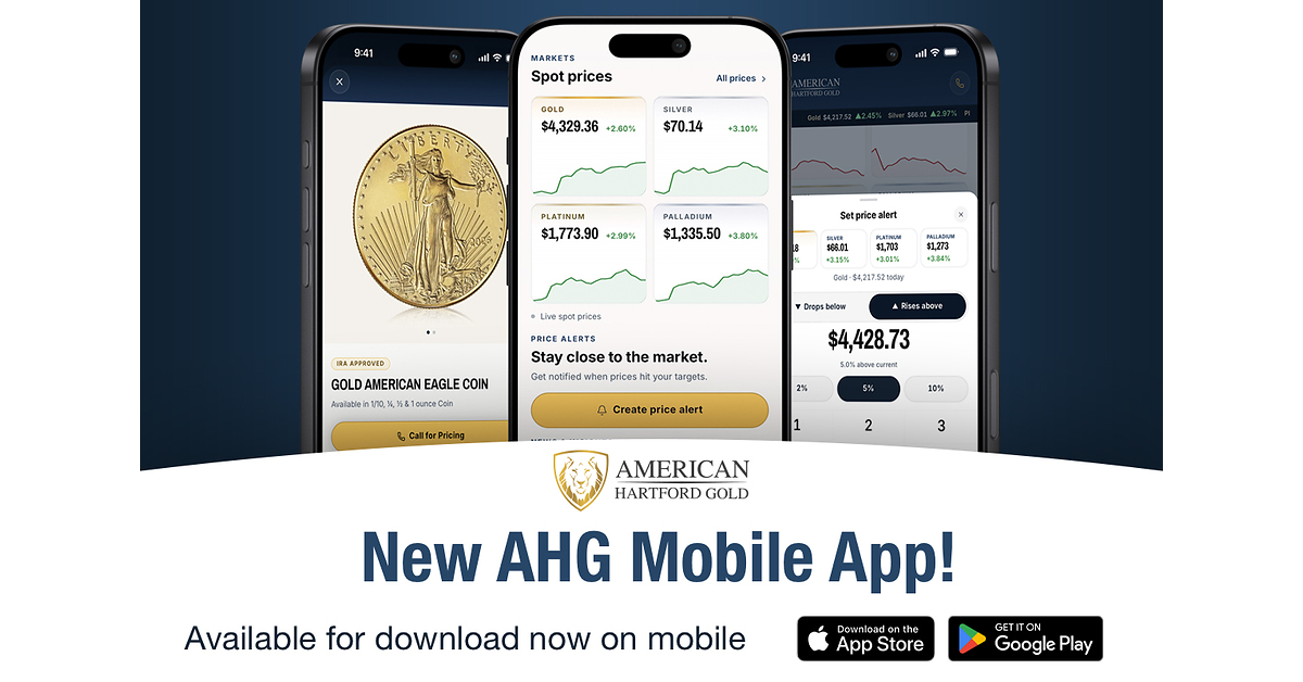 American Hartford Gold Launches New Mobile App