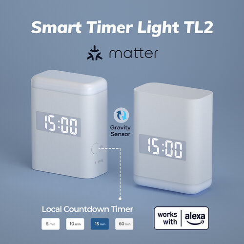 First Matter over Wi-Fi Device with 60GHz Presence Sensing—Smart Timer Light TL2