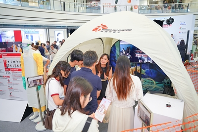 「救援一息」巡迴展覽特設以伊波拉病為主題的展區，讓公眾更了解現時剛果民主共和國爆發的伊波拉疫情。